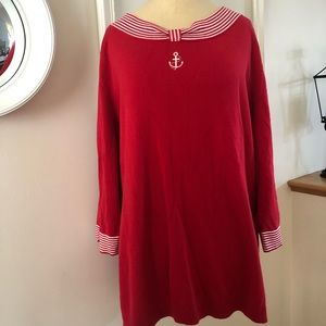 Quacker factory 3x nautical anchor sweater